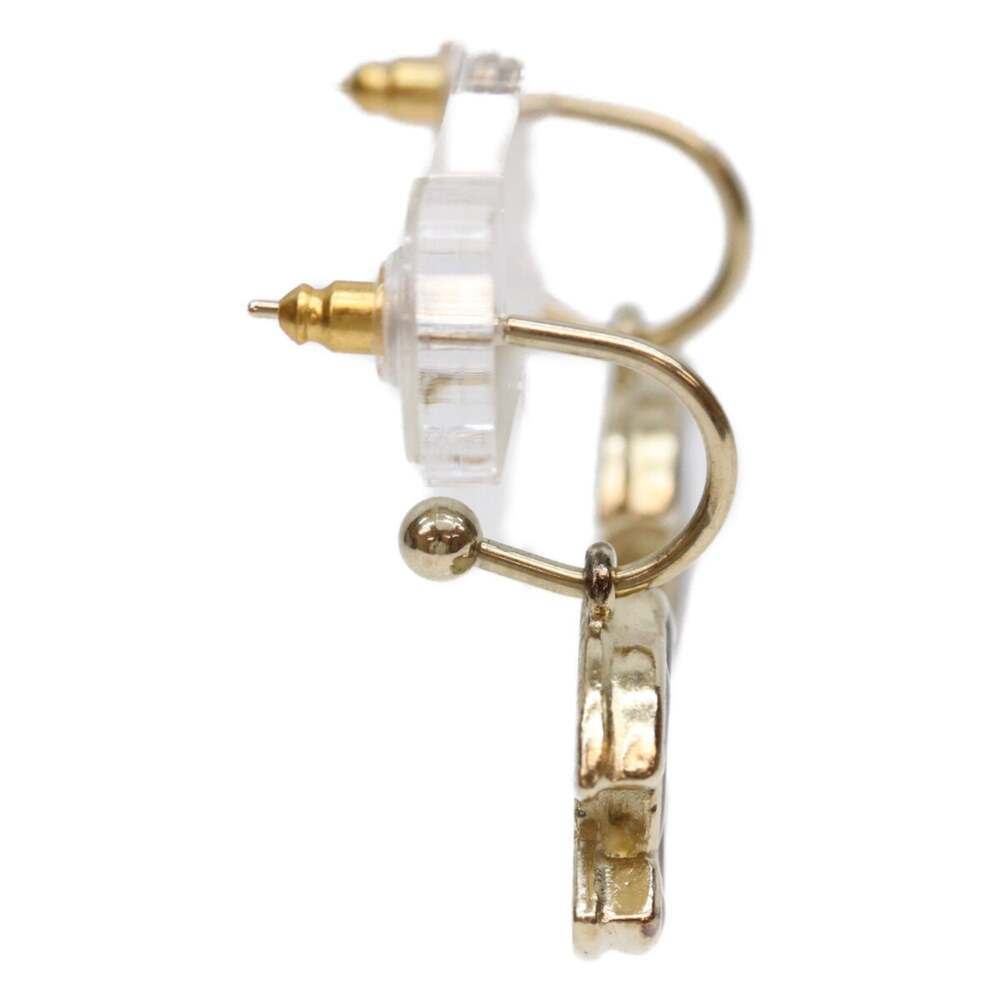 Chanel Cc Logo Hoop Earrings Gold-Tone #244517C12B - Picture 4 of 4